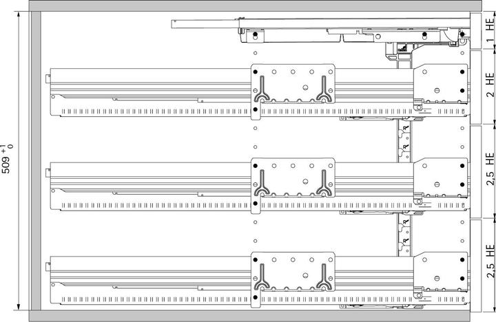 Productafbeelding Hettich Volledig uittrekbare set (1 Pcs.)