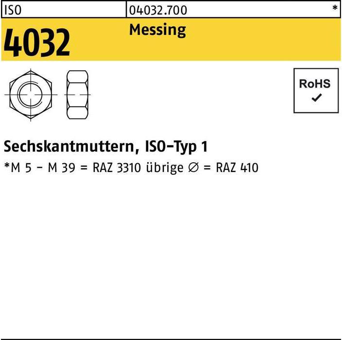 Actual product image Bufab ISO 4032 (M22)