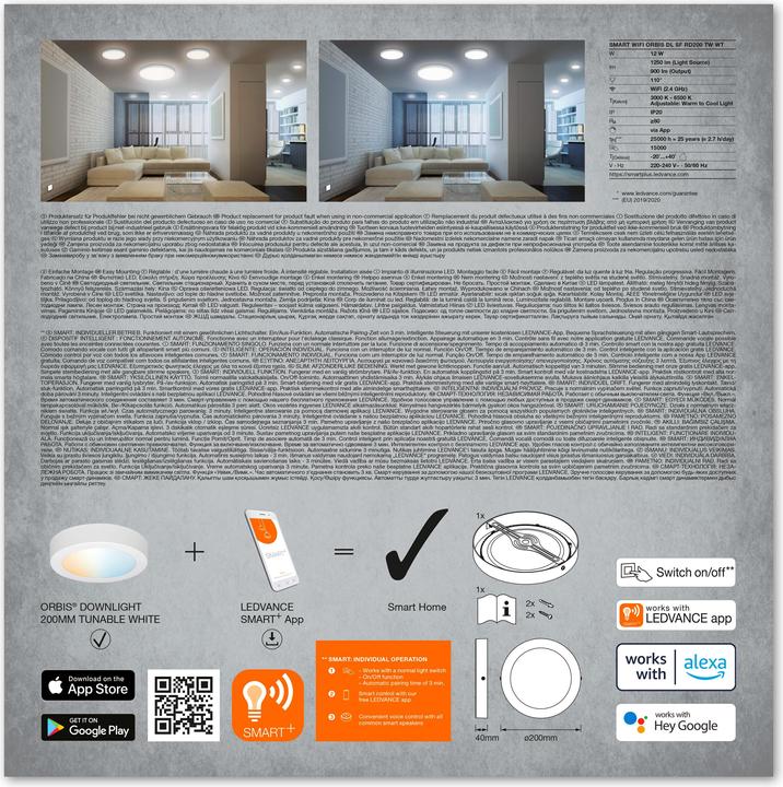 Actual product image Ledvance Smart Surface Downlight (900 lm)