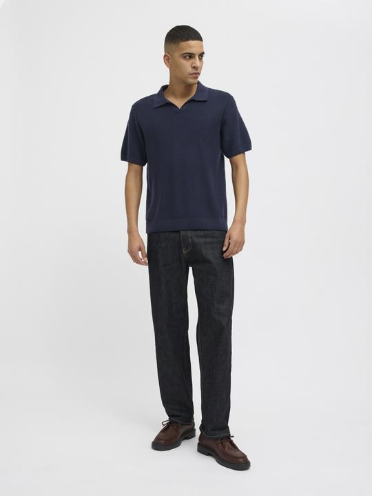 Actual product image Jack & Jones Jprcceaston Knit Split Neck Ss Sn (L)