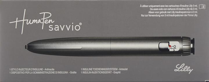 Productafbeelding Humapen Savvio Pen voor insuline-injecties grafiet (Insulinepriet)
