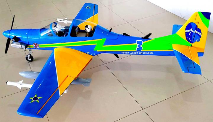 Actual product image Seagull Models SG-Models ) Tucano T-27 65" 15-20cc WITHOUT retractable landing gear (Warbird)