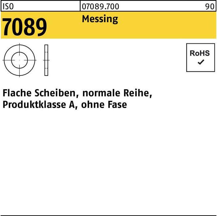Actual product image Bufab Washer ISO 7089 without chamfer 3.5 Brass