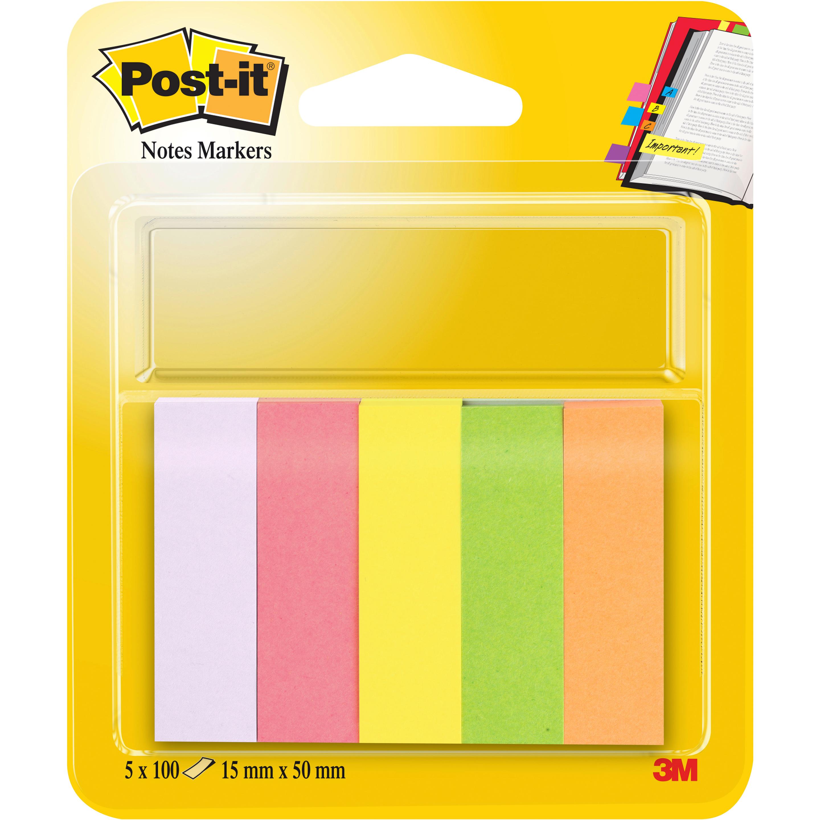 Post-it, Haftnotiz, Papiermarker (15 x 50 mm)
