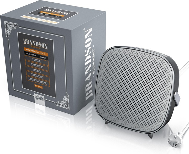 Produktbild Brandson KeramiK Heizlüfter 1500 W, Badezimmer Schnellheizer mit Temperaturregelung, energiesparend, leise (1500 W)