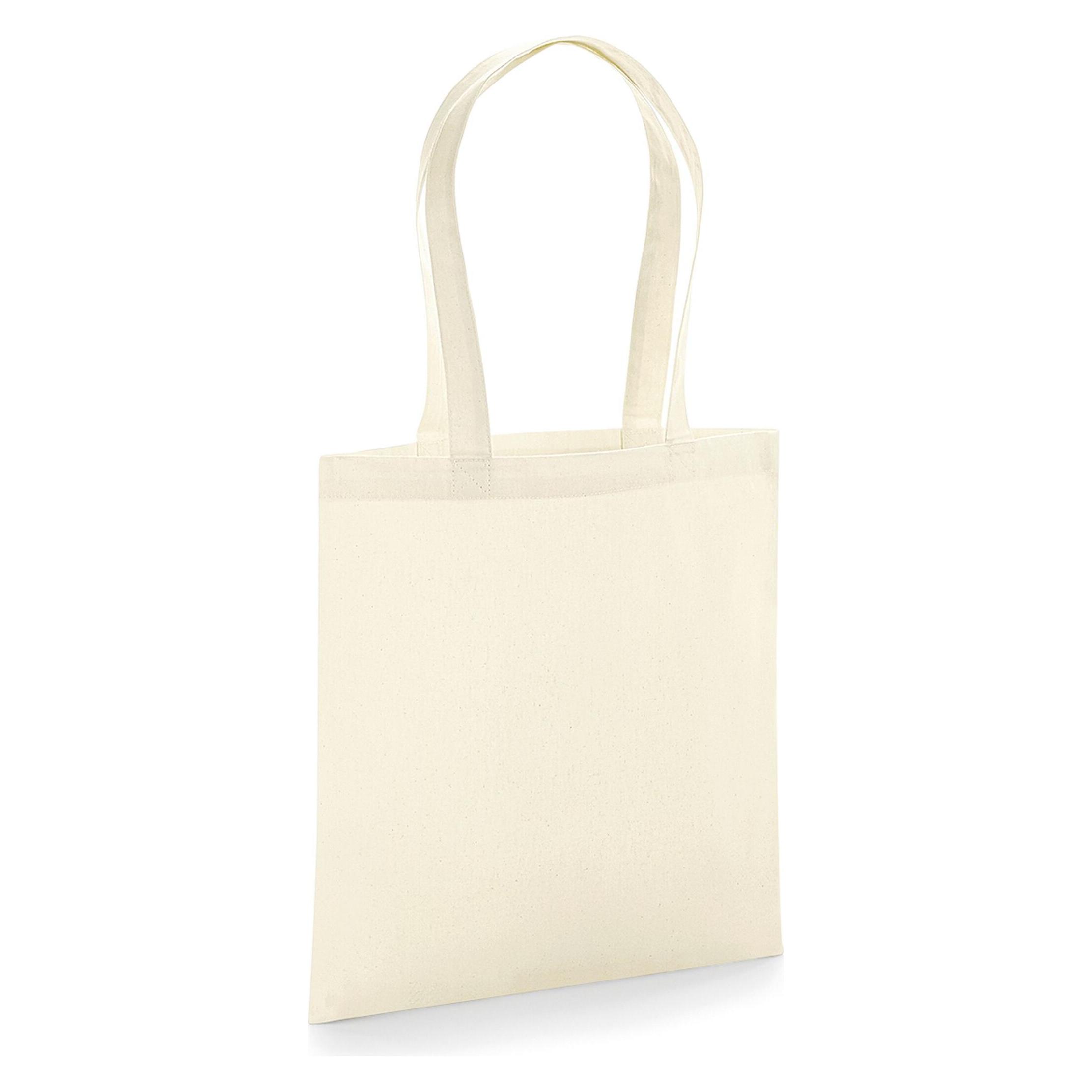 Westford Mill, Unisex, Tasche, Organic Premium Cotton Bag, Beige, (10 l)