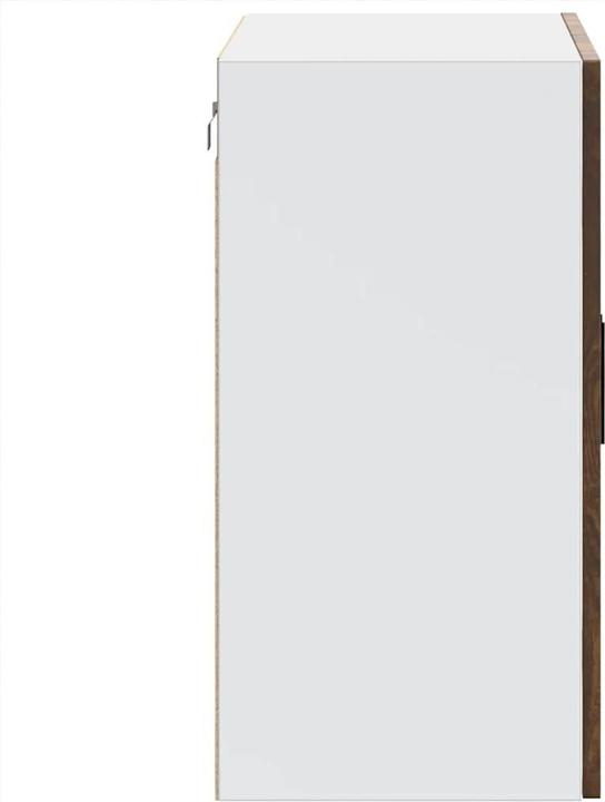 Produktbild VidaXL Küchen-Hängeschrank mit Glastür Porto Räuchereiche Wandschrank Küche (80 x 31 x 60 cm)