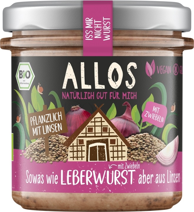 Actual product image Allos Don't eat sausage liver sausage with onion (jar) (135 g)
