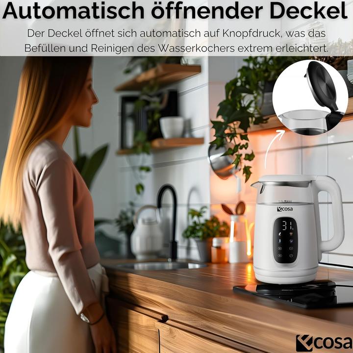Immagine prodotto Ecosa Wasserkocher mit Temperatureinstellung (1,7 Liter) (1.70 l)