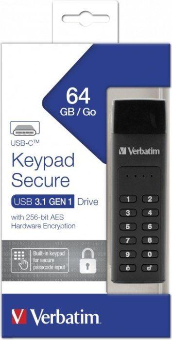 Produktbild Verbatim Keypad Secure (64 GB, USB-C)