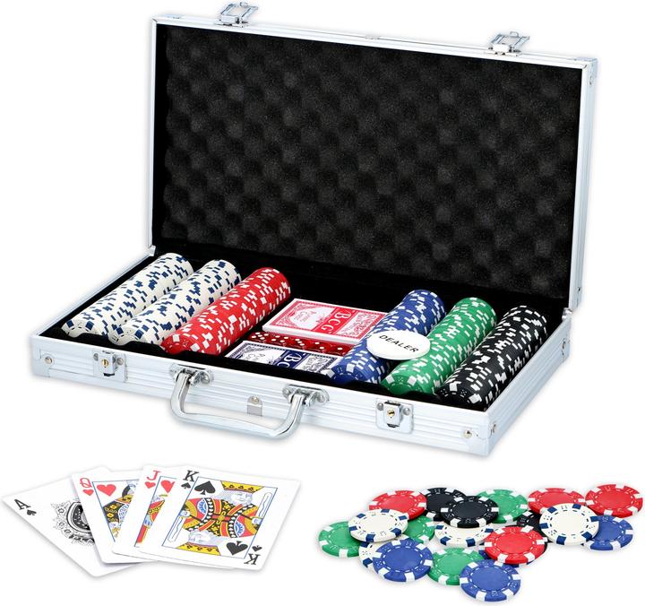 Produktbild Champ Poker Set 300tlg mit Aluminiumkoffer (Deutsch, Englisch, 2 - 10 Spieler)