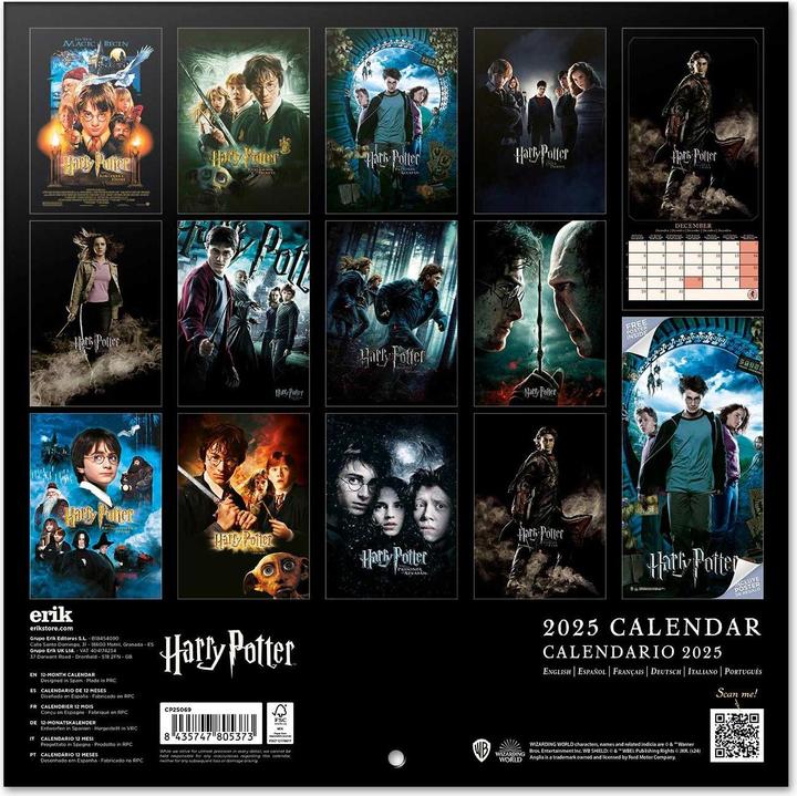 Produktbild Kalender Harry Potter Filme 30 x 30 / 30 x 60 cm (30 x 30 cm)