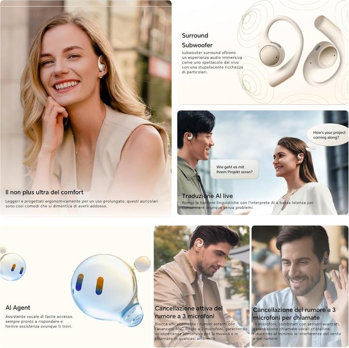 Produktbild Honor Earbuds Open (DNC, 5 h, Kabellos)