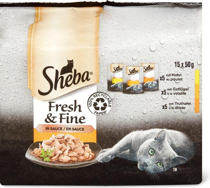 Actual product image Sheba Fresh & Fine Sauce (Adult, 15 pcs., 750 g)