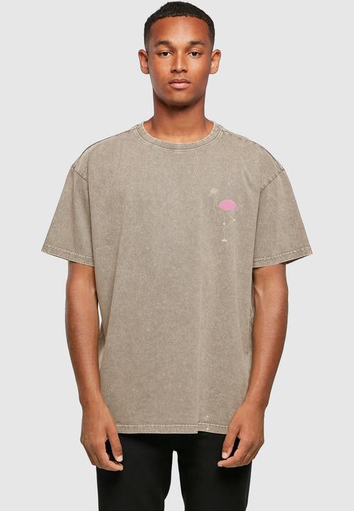 Produktbild Merchcode Flamingo Acid Washed Heavy Oversized Tee - 116899 (S)