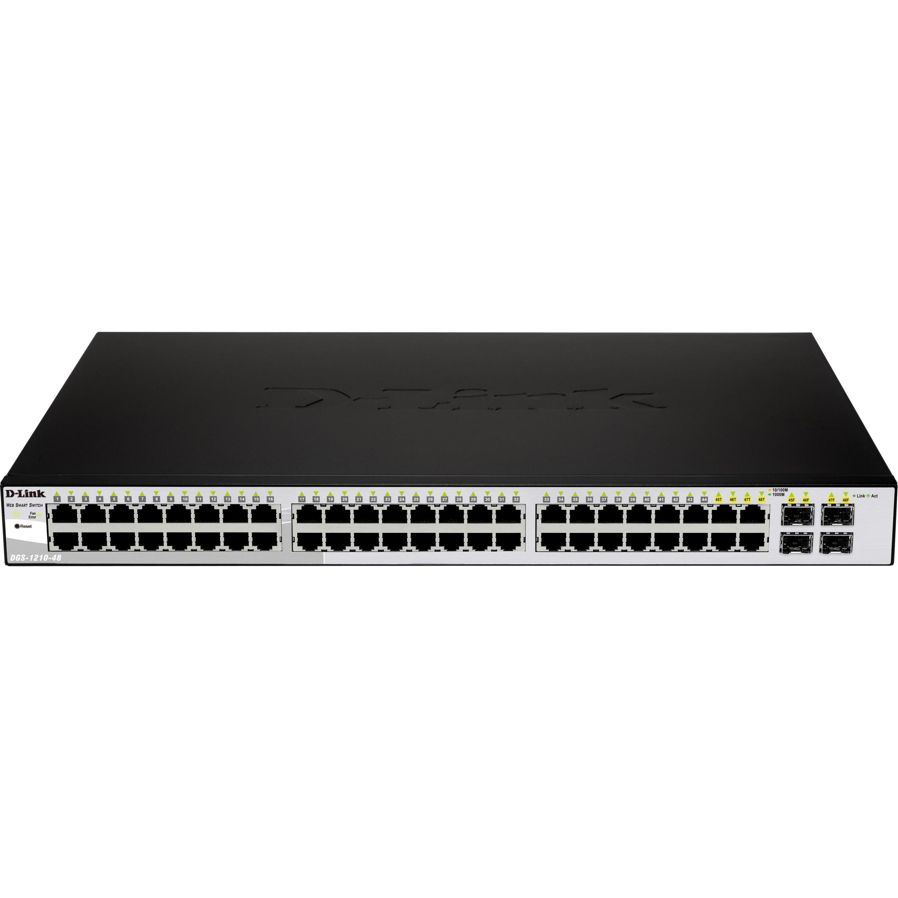 Thumbnail - D-Link DGS-1210 (48 Ports), Netzwerk Switch, Schwarz