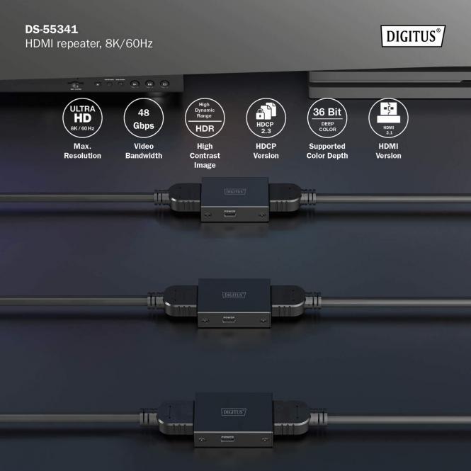 Produktbild Digitus HDMI Repeater, 8K/60Hz