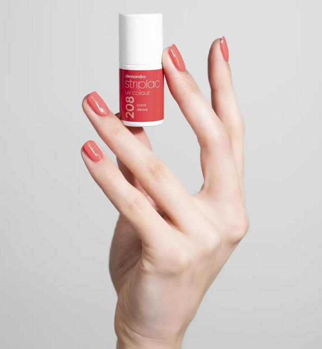 Produktbild Alessandro International Striplac UV Colour Coral Desire 6.5 ml (208 Coral Desire, UV-Gel Lack)