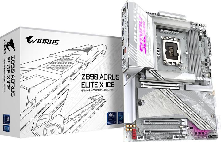 Produktbild Gigabyte Z890 AORUS Elite X ICE (LGA 1851, Intel Z890, ATX)