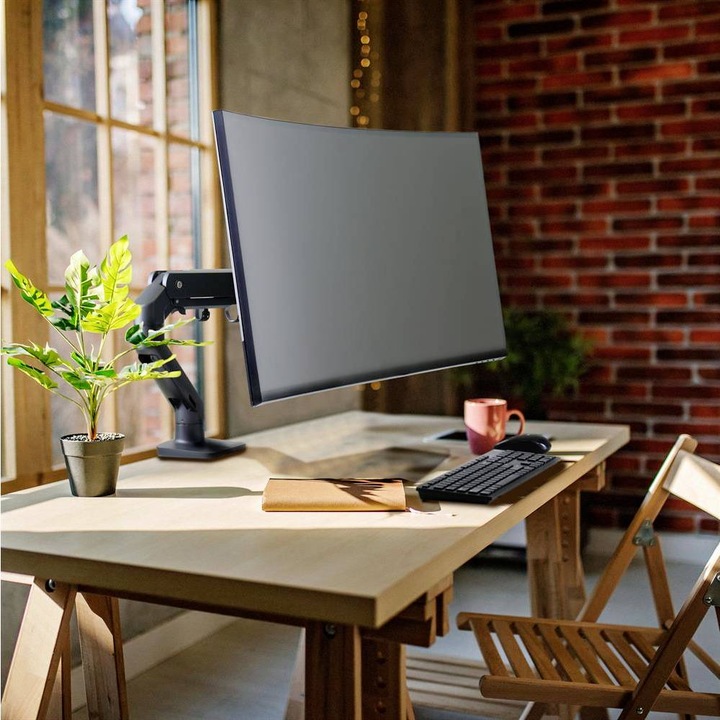 Immagine prodotto Ergotron Braccio per monitor HX con tecnologia brevettata CF (Tavolo, 49")
