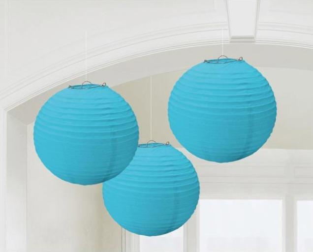 Actual product image Amscan Blue lanterns (3 pcs.)