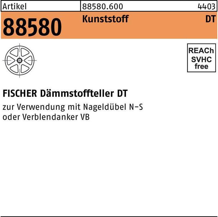 Produktbild Fischer Dämmstoffteller DT 90/4 (250 Stk.)