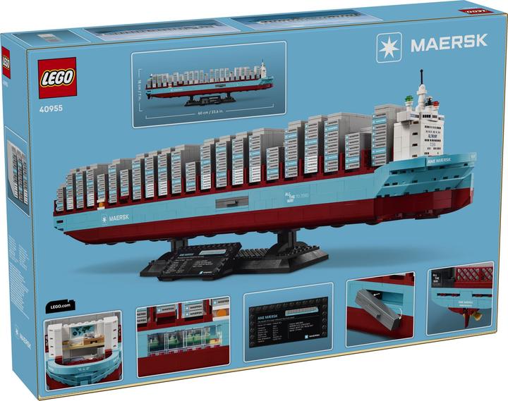 Actual product image LEGO Maersk-Containerschiff mit Zweistoffantrieb (40955)