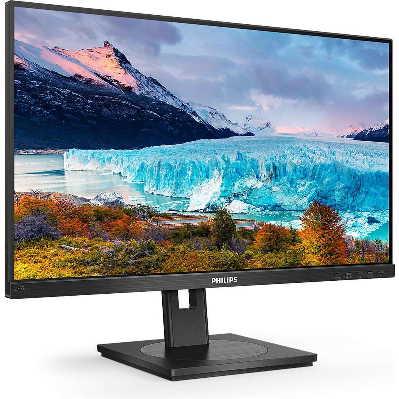 Philips S-line 275S1AE (2560 x 1440 Pixel, 27"), Monitor, Schwarz