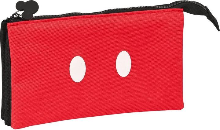 Actual product image Mickey Mouse Club House Triple multipurpose case Mickey Mouse Clubhouse Mickey mood Red Black (22 x 12 x 3 cm)