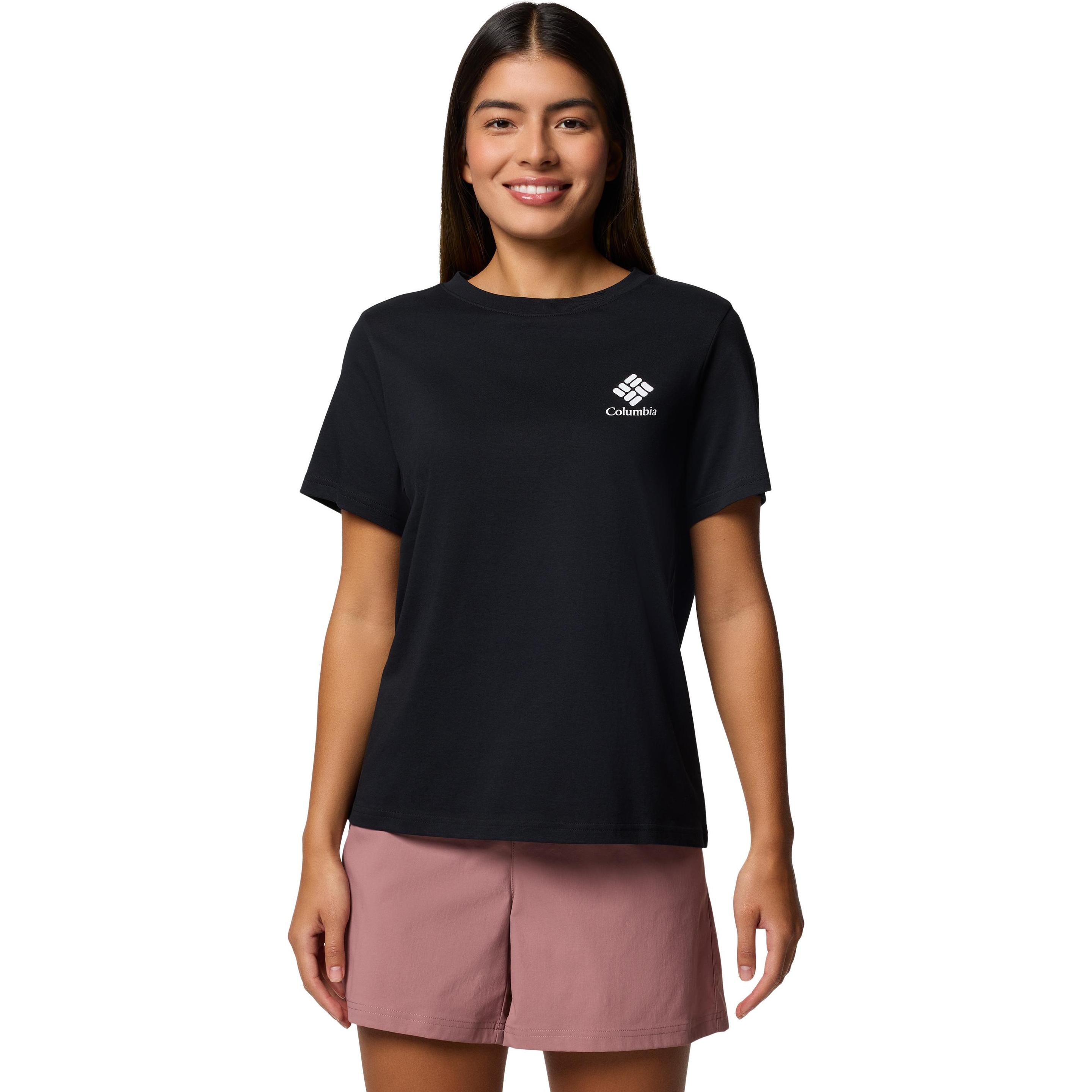 Columbia, Damen, Shirt, Rolling Bend™ Graphic SS, Schwarz, (M)