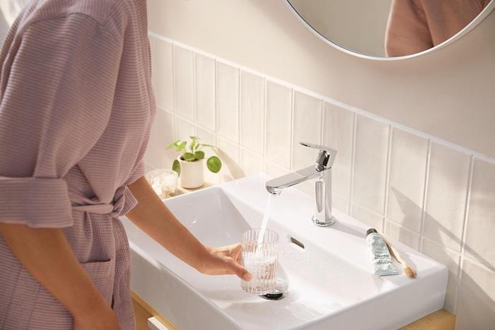 Produktbild hansgrohe HG Einhebel-Waschtischmischer Rebris S 110 CoolStart, ohne Ablaufgarnitur chrom