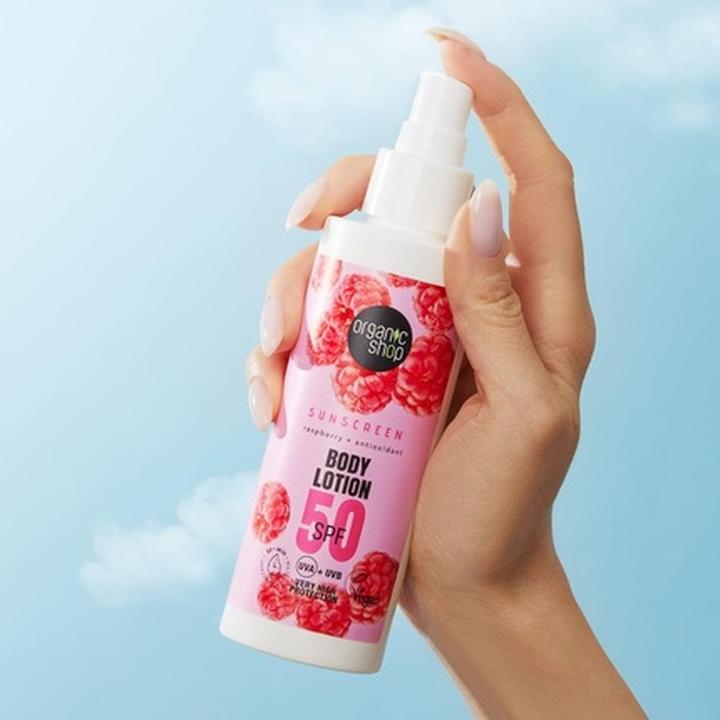 Actual product image Organic Shop Sunscreen Body Lotion 50 SPF 150ml (Sun lotion, SPF 50, 50 ml)