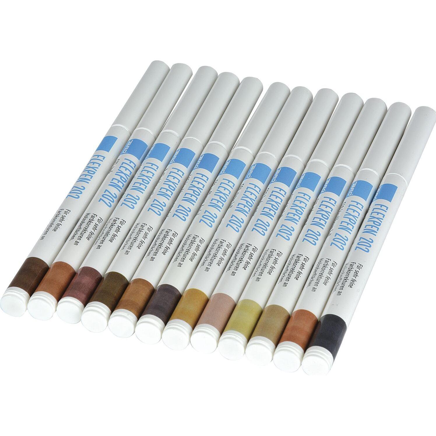 Bao, Marker, Flex-Pen Lack Retuschierstift für Farbkorrekturen (Holz) Austria 12 Farben (Austria, 1 x)