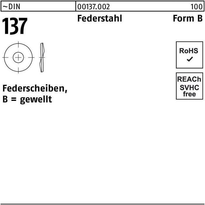 Thumbnail - Zubehör Befestigungstechnik, Federscheibe DIN 137 B 24 Federstahl