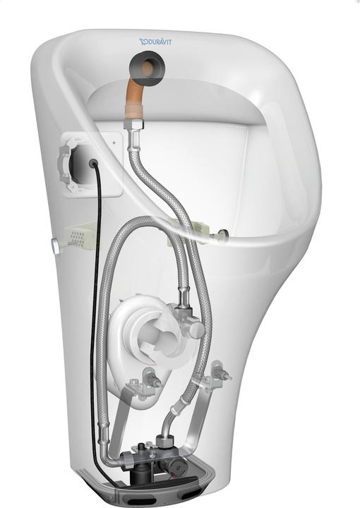 Actual product image Duravit Electric urinal DURASTYLE 300x340mm Mains supply v hint o fly we