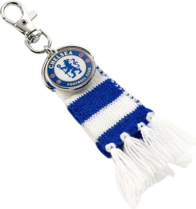 Actual product image Chelsea FC Stripe Crest Keyring