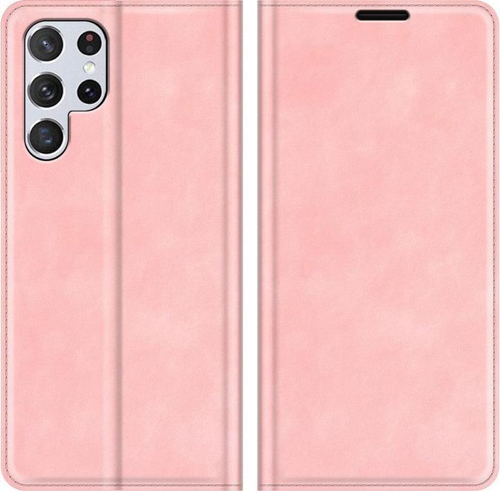 Immagine prodotto Cover-Discount Galaxy S22 Ultra - Silky Stand Flip Case Cover rosa (Samsung Galaxy S22 Ultra)
