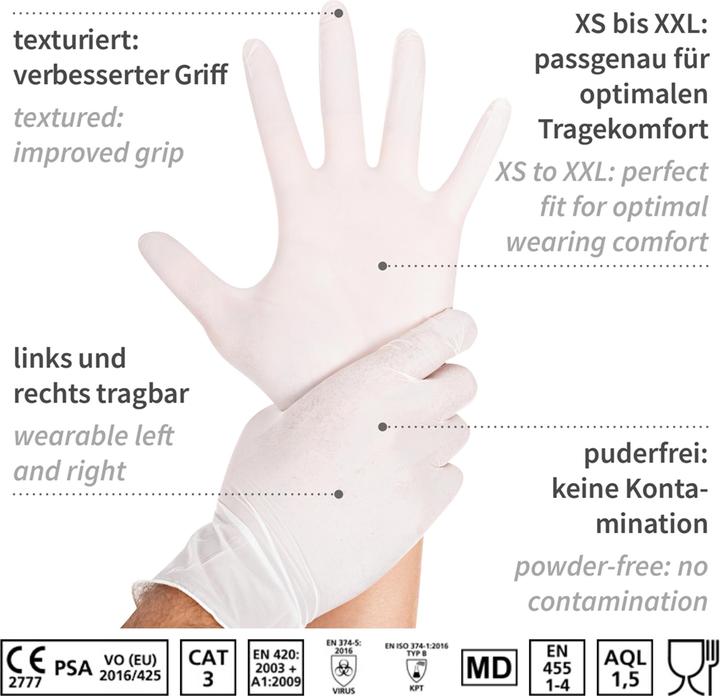 Image du produit Hygostar Gants en nitrile SL blanc L (L)