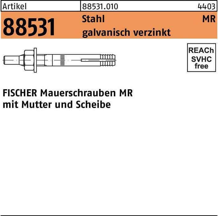 Immagine prodotto Fischer Vite a muro MR 12 (10 pz.)