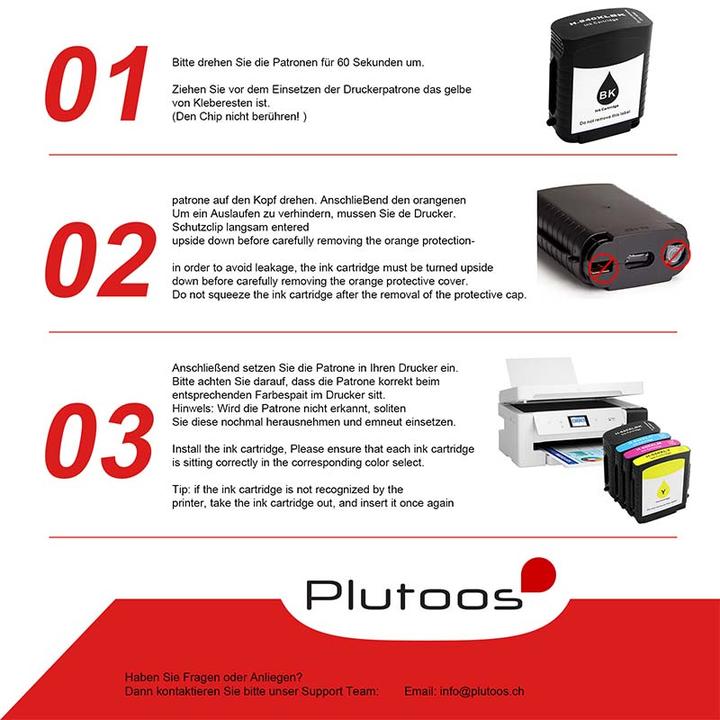 Actual product image Plutoos HP 940XL Cartridge XXL compatible, Black C4906AE (FC)