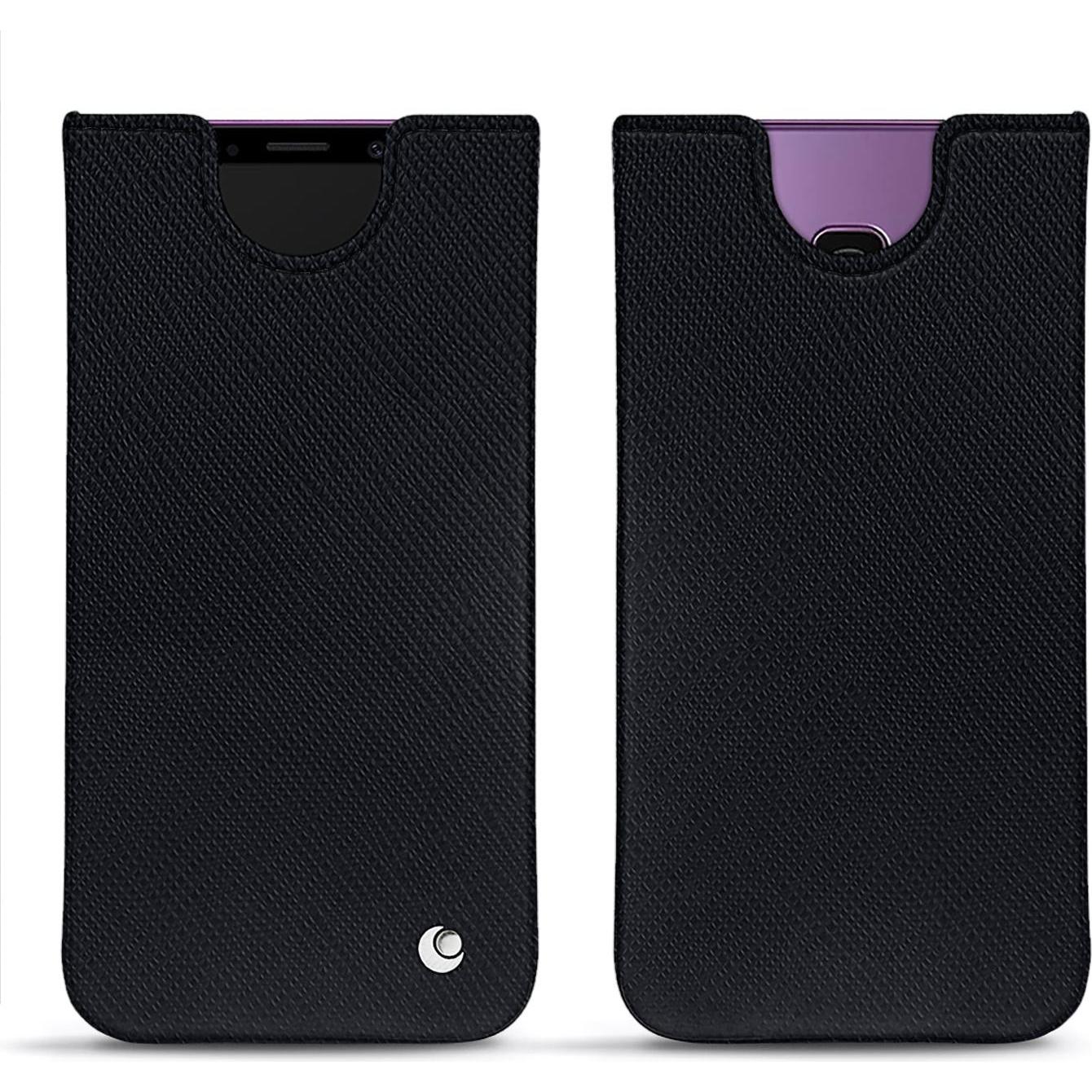 Noreve Lederschutzhülle (Samsung Galaxy S9+), Smartphone Hülle, Schwarz