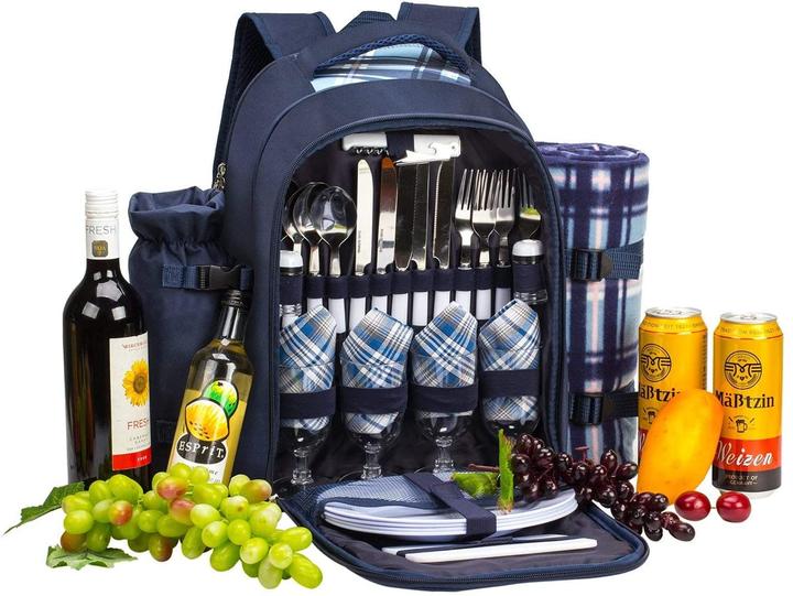 Actual product image Eono Picnic Backpack (Blue)