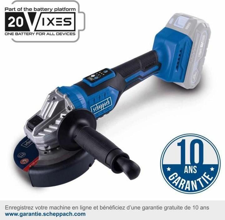 Actual product image Scheppach Akku-Winkelschleifer BC-AG125-X (125 mm)