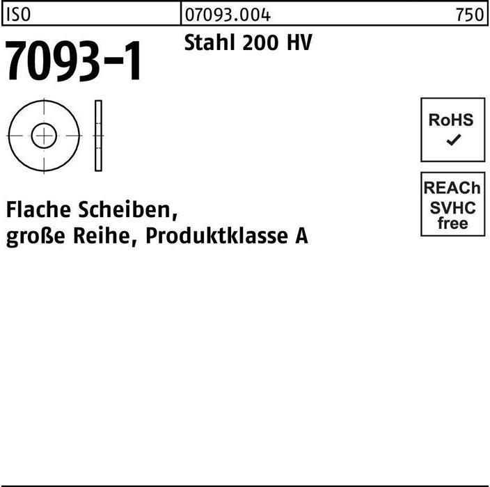 Produktbild Unterlegscheibe ISO 7093-1 24 Stahl 200 HV