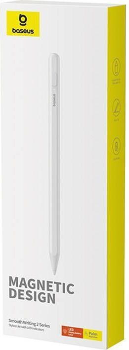Actual product image Baseus Smooth Writing 2 Stylus Lite with LED indicator (white)