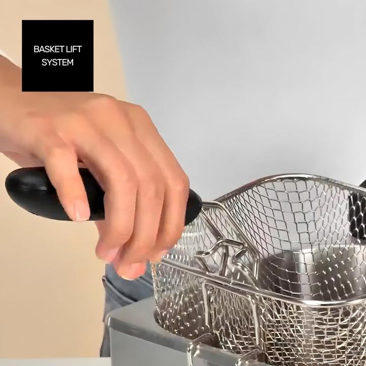 Produktbild Taurus 973947000 Fritteuse Einzelbild 4 l Schwarz Edelstahl