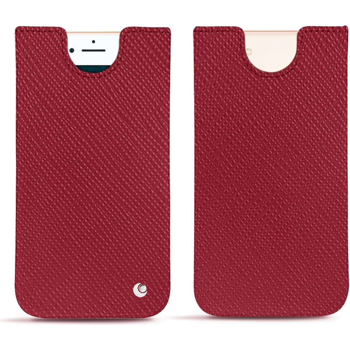 Noreve Lederschutzhülle (Apple iPhone 7), Smartphone Hülle, Rot