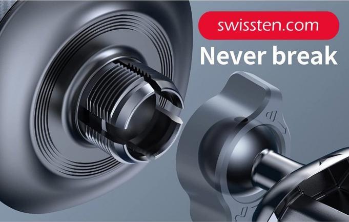 Produktbild Swissten MAGNETIC CAR HOLDER WITH Wireless CHARGER 15W DASHBOARD (MagSafe compatible) (15 W)