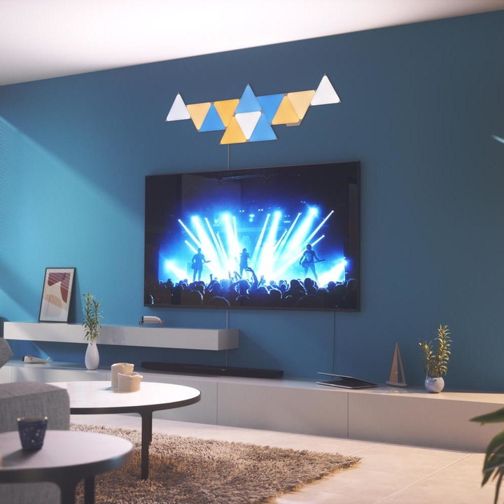 Image du produit Nanoleaf Shapes Triangles Smarter Kit 15 (80 lm)