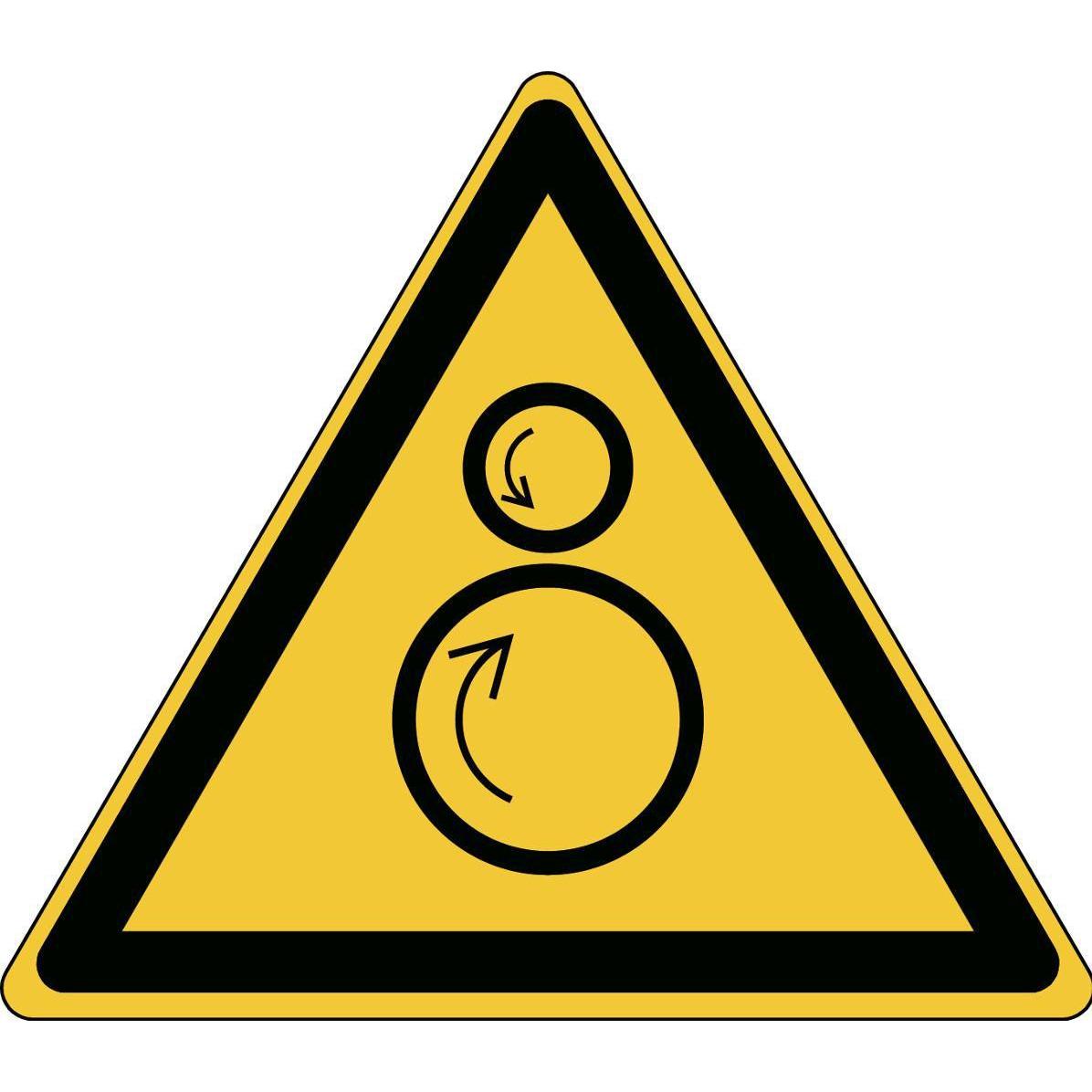 Brady, Etiketten, Warning Counter rotating